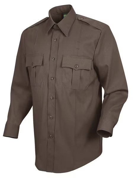 Sentry Plus Shirt, Brown, Neck 18-1/2 In., HORACE SMALL, Mfr# HS1145 18538