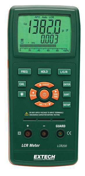 LCR Meter, Extech, Mfr#: LCR200
