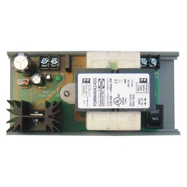 DC Power Supply, 120V AC, 24V DC, 1A, Track, Functional Devices-Rib, Mfr#: PSMN40A24DS