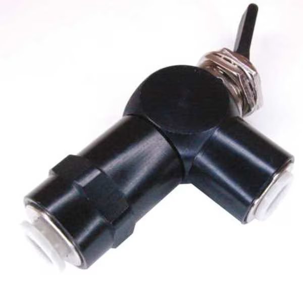 Toggle Valve, NC, 1/4 In Push In, Pneumadyne, Mfr#: H11-30-66