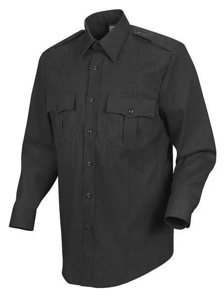 Sentry Plus Shirt, Black, Neck 18-1/2 In., HORACE SMALL, Mfr# HS1132 18538