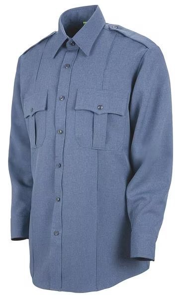 Sentry Plus Shirt, Blue, Neck 18-1/2 In., HORACE SMALL, Mfr# HS1133 18533