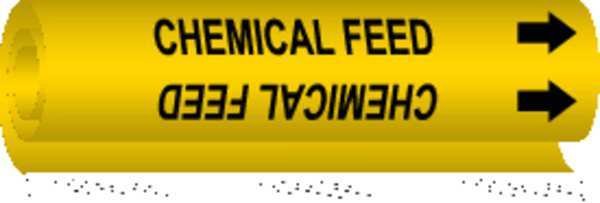 Pipe Markr, Chemical Feed, Y, 1/2to1-3/8 In, BRADY, Mfr# 5645-O