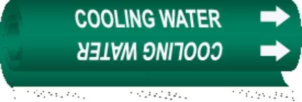 Pipe Mrkr, Cooling Water, 2-1/2to7-7/8 In, BRADY, Mfr# 5668-II