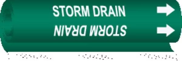 Pipe Marker, Storm Drain, 1-1/2to2-3/8 In, 5769-I, BRADY, Mfr# 5769-I