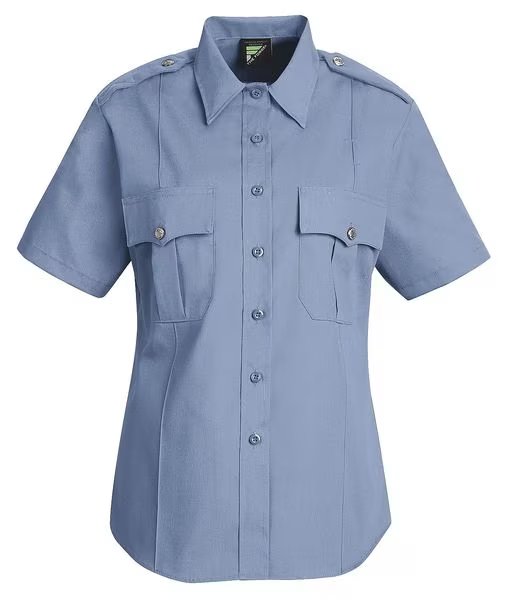 New Dimension Stretch Dress Shirt, S, Blue, HORACE SMALL, Mfr# HS1268 SS S