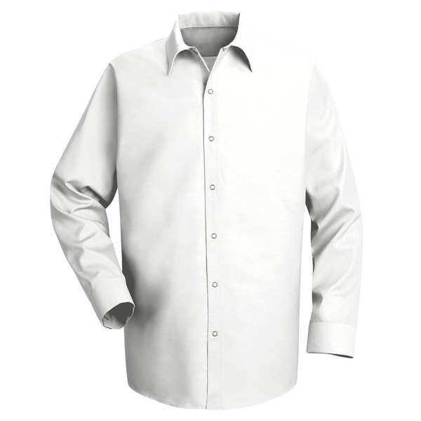 Long Sleeved Shirt, White, 65 per PET/35 per Ctn, 2XL, Red Kap, Mfr#: SP16WH RG XXL