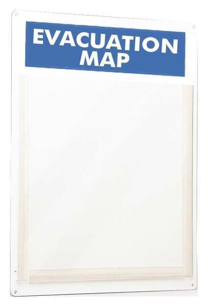 Evacuation Map Holder, 15 x 11 In., EnjoyTool Select, Mfr#: 45381