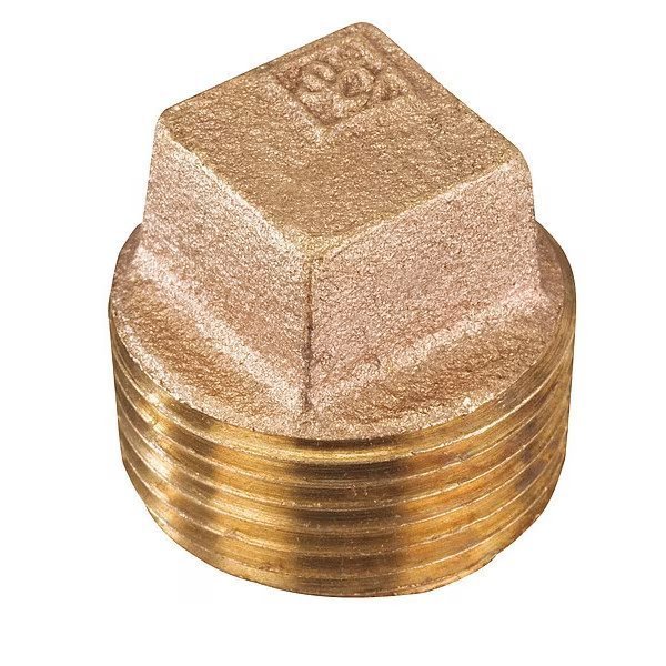 Square Plug, Solid, 3/4