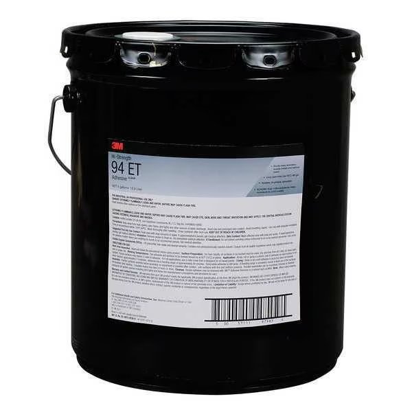 Spray Adhesive, Hi-Strength 94ET Series, Clear, 16 oz, Pail, 3M, Mfr#: 94ET