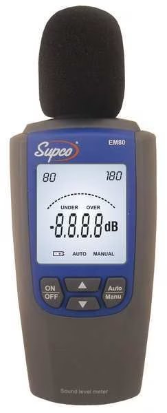 Sound Level Meter, Supco, Mfr#: EM80