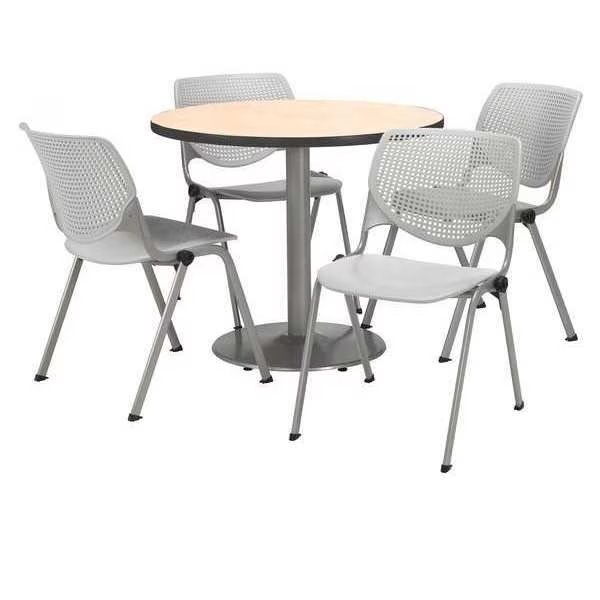 Round Breakroom Table And Chair Set, 31