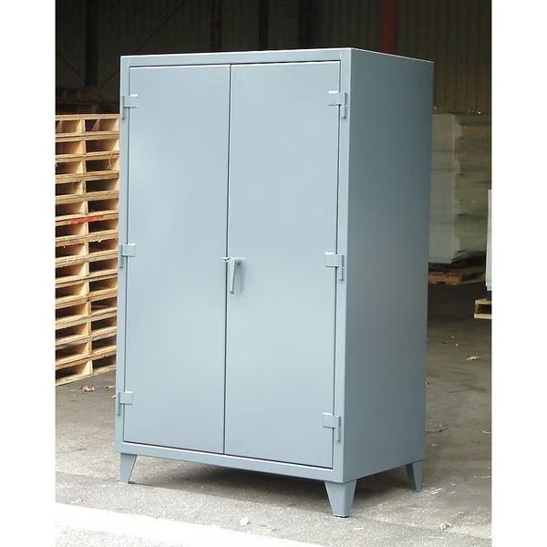 12 ga. Steel Storage Cabinet, 72 in W, 66 in H, Stationary, STRONG HOLD, Mfr# 65-303
