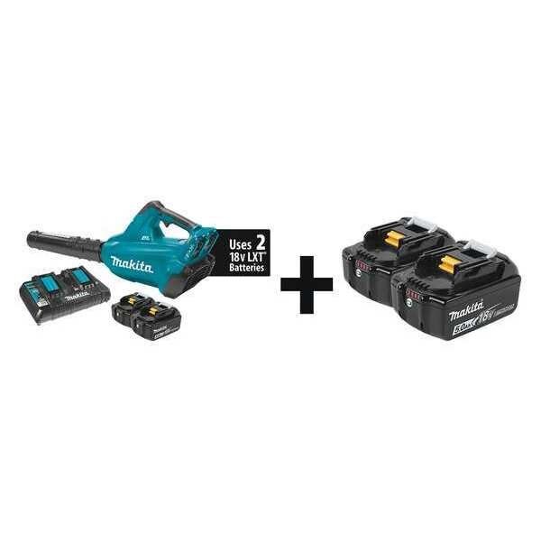 120 mph, 36 V 13 lb, Makita, Mfr#: XBU02PT + BL1850B-2