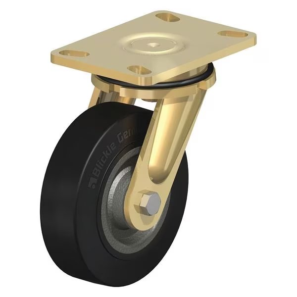 Swivel Plate Cstr, Solid Rbbr, 8