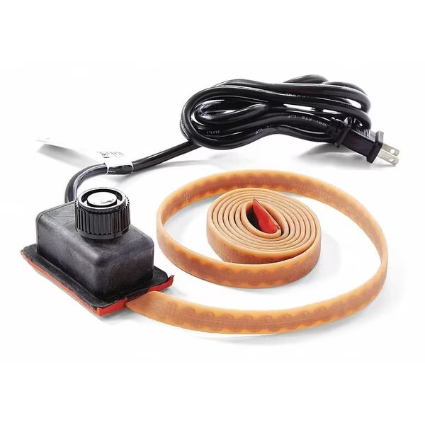 Silicone Rubber Heating Tape, 120V, 1440W, Briskheat, Mfr#: MSTAT101050
