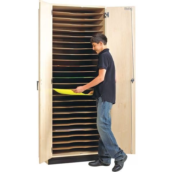Maple Storage Cabinet, 32 in W, 84 in H, DIVERSIFIED SPACES, Mfr# DBC-1M