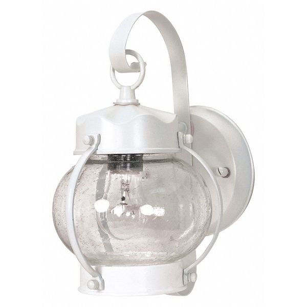 1-Light 11 in. Wall Lantern Onion Lantern with Clear Seed Glass, NUVO, Mfr# 60-630
