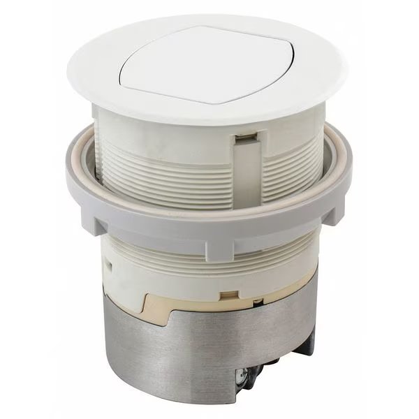 Ktcn Cntr, Receptacle, Surf White, 15A Kit, HUBBELL WIRING DEVICE-KELLEMS, Mfr# RCT200W