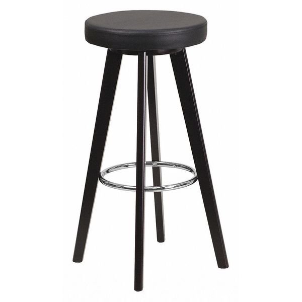 Black Vinyl Barstool, 29