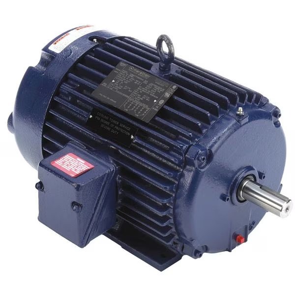 Cooling Tower Motor, Three Phase, 5 HP, 1,755 Nameplate RPM, 230/460V AC, 184T Frame, Marathon Motors, Mfr#: 184TTFCD6555