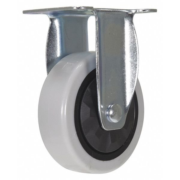 Light Gray Rigid Polypropylene Caster 4 x 1 1/4, VESTIL, Mfr# CST-B28-4X1PP-R