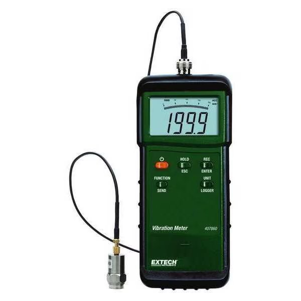 Digital Vibration Meter Kit, Extech, Mfr#: 407860