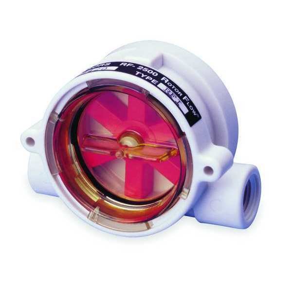Flow Rate Indicator, Rotor, 20 GPM, 1/2 in., Gems Sensors, Mfr#: RFI, 155480