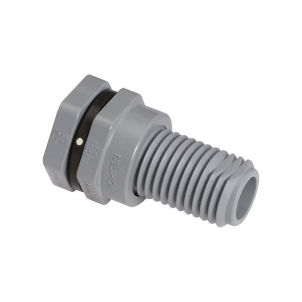 Bulkhead Fitting, EPDM, 3 7/8