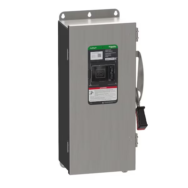 Non-Fusible Safety switch, 600V AC/DC, 3 pole, Schneider Electric, Mfr#: VHU363NSSGL