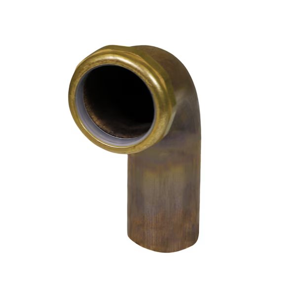 Slip Joint Waste Bend for Tubular Drain Applications, 20GA Brass 1-1/2