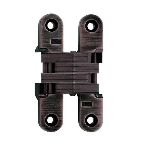 Soss 3/4inx3-3/4in Medium Duty Invisible Hinge for 1-1/8in Doors Lacquered Oil Rubbed Bronze, Universal Industrial, Mfr#: 212US10BL