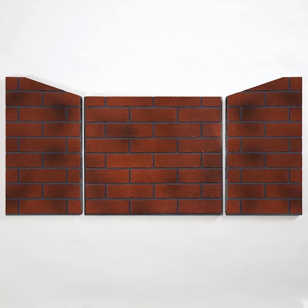 Ceramic Fiber Fireplace Brick Liner for 450 Series Fireplace Insert, Vintage Red, Generic, Mfr#: FLB450-VR