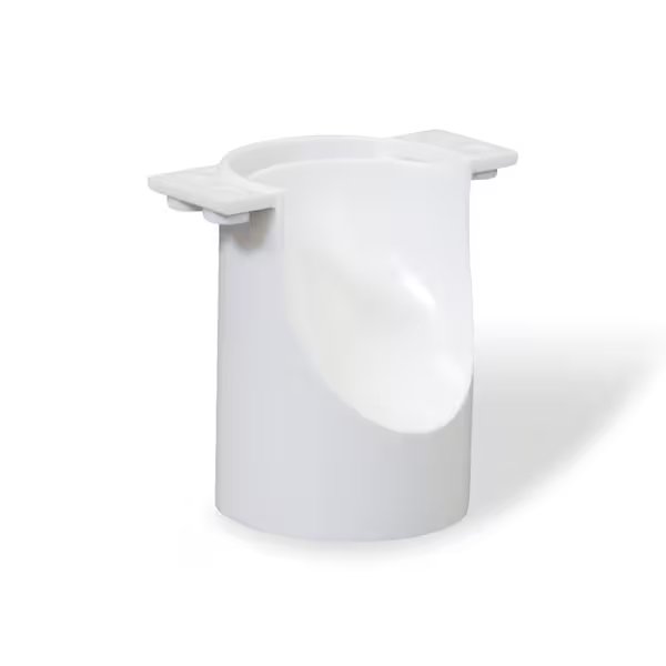 Clip-On Dual Drainage Funnel for Washing Machine Outlet Box; White ABS, Everflow, Mfr#: 546FUN