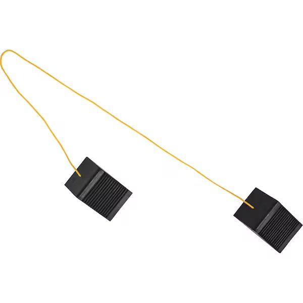 Wheel Chock, 3 In H, Black, Rubber, Buyers Products, Mfr#: WC35225