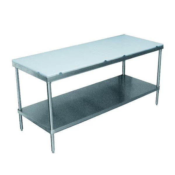 Poly-Top Work Table 84 in.W x 24 in.D 5/8 in. thick Poly-Vance top, Advance Tabco, Mfr#: SPT-247