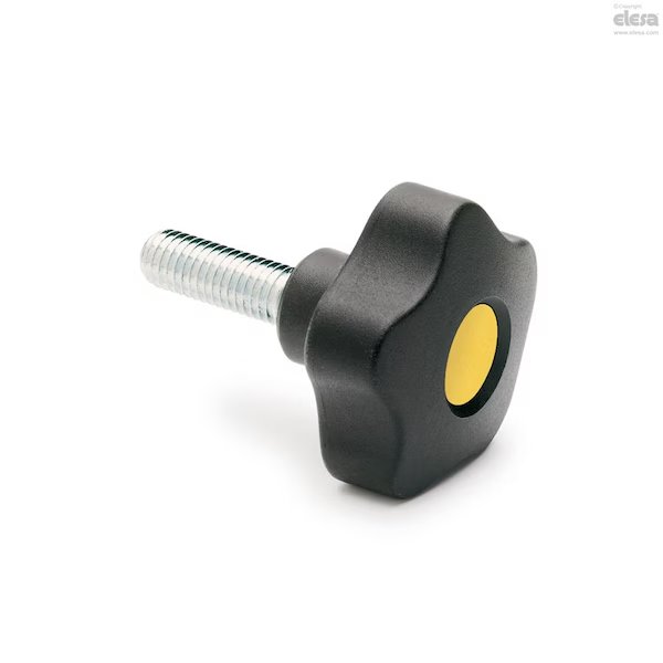 Zinc-plated steel threaded stud, with cap, VCT.63 p-M12x40-C9, Elesa, Mfr#: VCT-p