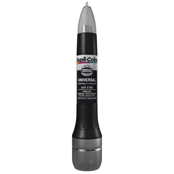 Use For Automotive Body Paint Repair, Universal Flat Black, 0.25 Ounce Pen, Vht, Mfr#: ASF0104
